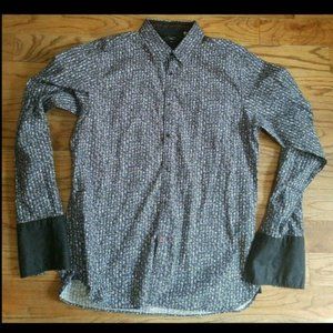 Ted Baker Fashion Blue Floral Button Shirt Men